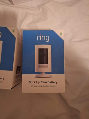 Ring Stick Up Cam Outdoor Wireless Security Camera - White