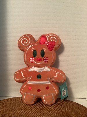 DISNEY HOLIDAY MINNIE MOUSE GINGERBREAD APPROX 12.5'' PLUSH * NEW STORED IN BOX