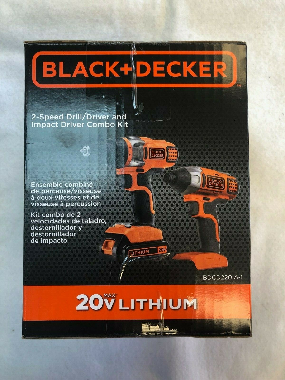 BLACK+DECKER BDCD220IA-1 20-Volt MAX Lithium-Ion Drill/Driver and Impact Driver