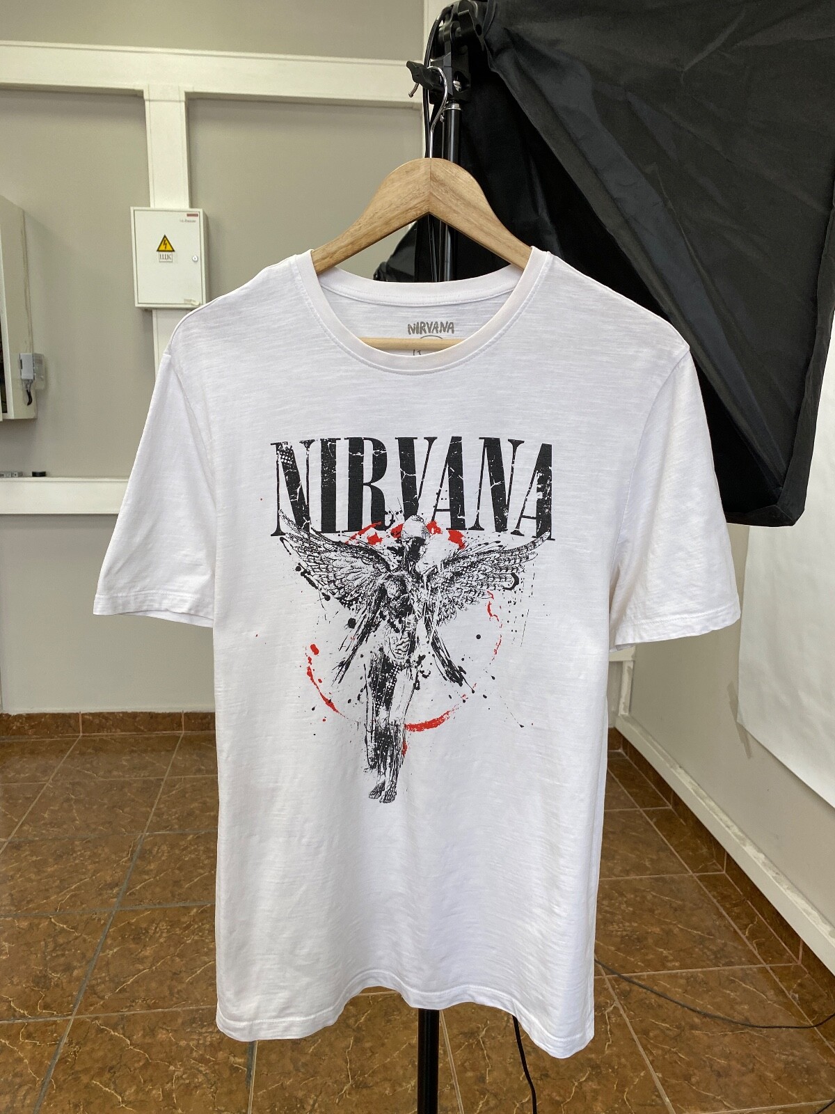 NIRVANA Tシャツ Mサイズ 白　ホワイト　NOTE Nirvana Kurt Cobain t-shirt size M color white | eBay