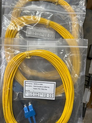 10M Fiber Optic Patch Cable Single Mode 9/125 Duplex LC/UPC to SC/UPC