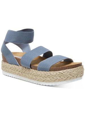 

STEVE MADDEN Женские синие эспадрильи Kimmie на танкетке 1 0,5 дюйма, 10 м, Синий, KIMMIE