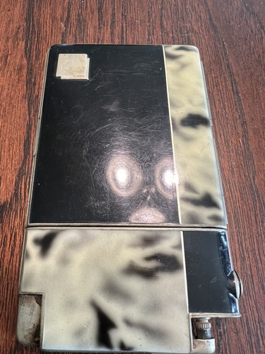 VTG MARATHON CIGARETTE CASE W/LIGHTER ETCHED CC USED UNTESTE