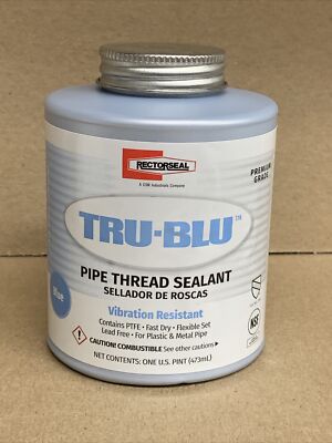 Rectorseal Tru-Blu Blue Pipe Thread Sealant  - Pint Size