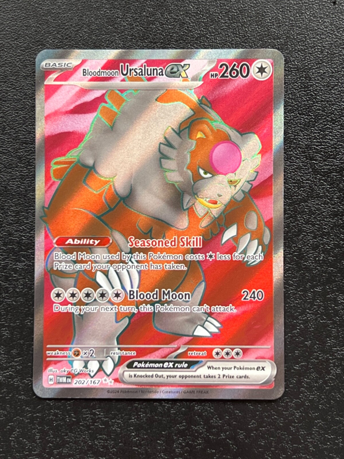 BLOODMOON URSALUNA ex #225 SAR psa10 ② PSA 10 Bloodmoon Ursaluna ex SAR 225/187 Terastal Festival