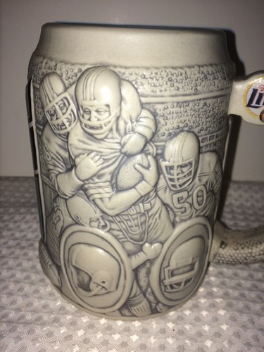 Miami Dolphins Stein Mug Miller Lite 5.5 inches collectible stoneware Est. 1966