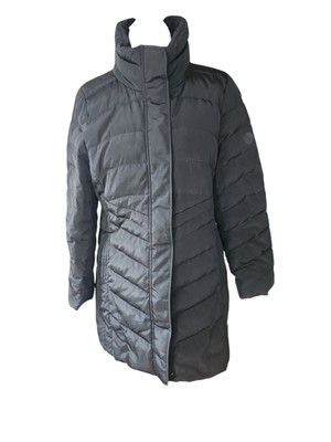 Vuarnet Black Knee Length Down Filled Quilted Coat Women's Size 105 (US L)