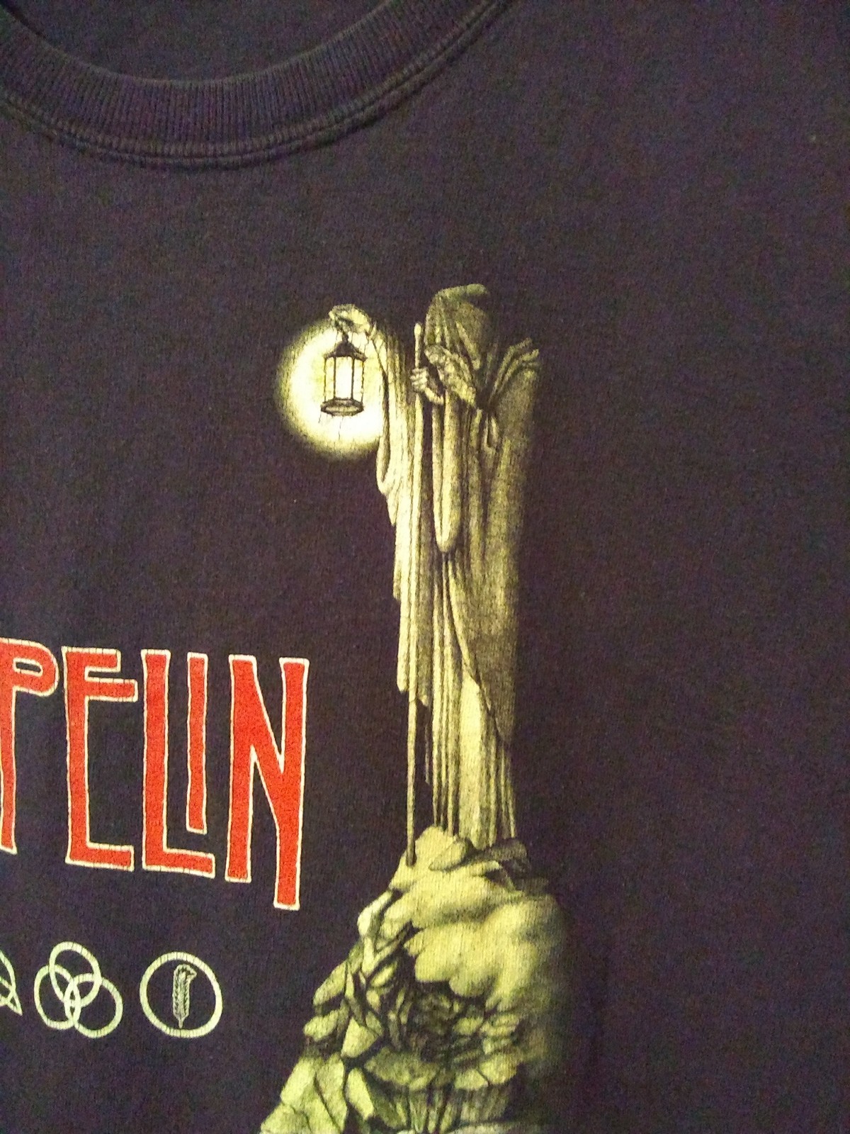 Vintage Led Zeppelin Stairway To Heaven Zoso Rock Tour T-Shirt Small RARE womens