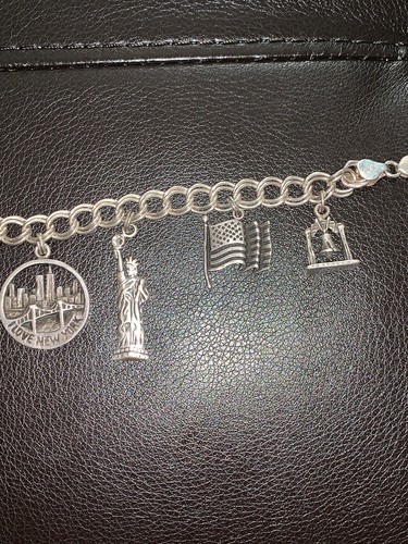 Sterling Sikver 9/11 Charm Bracelet