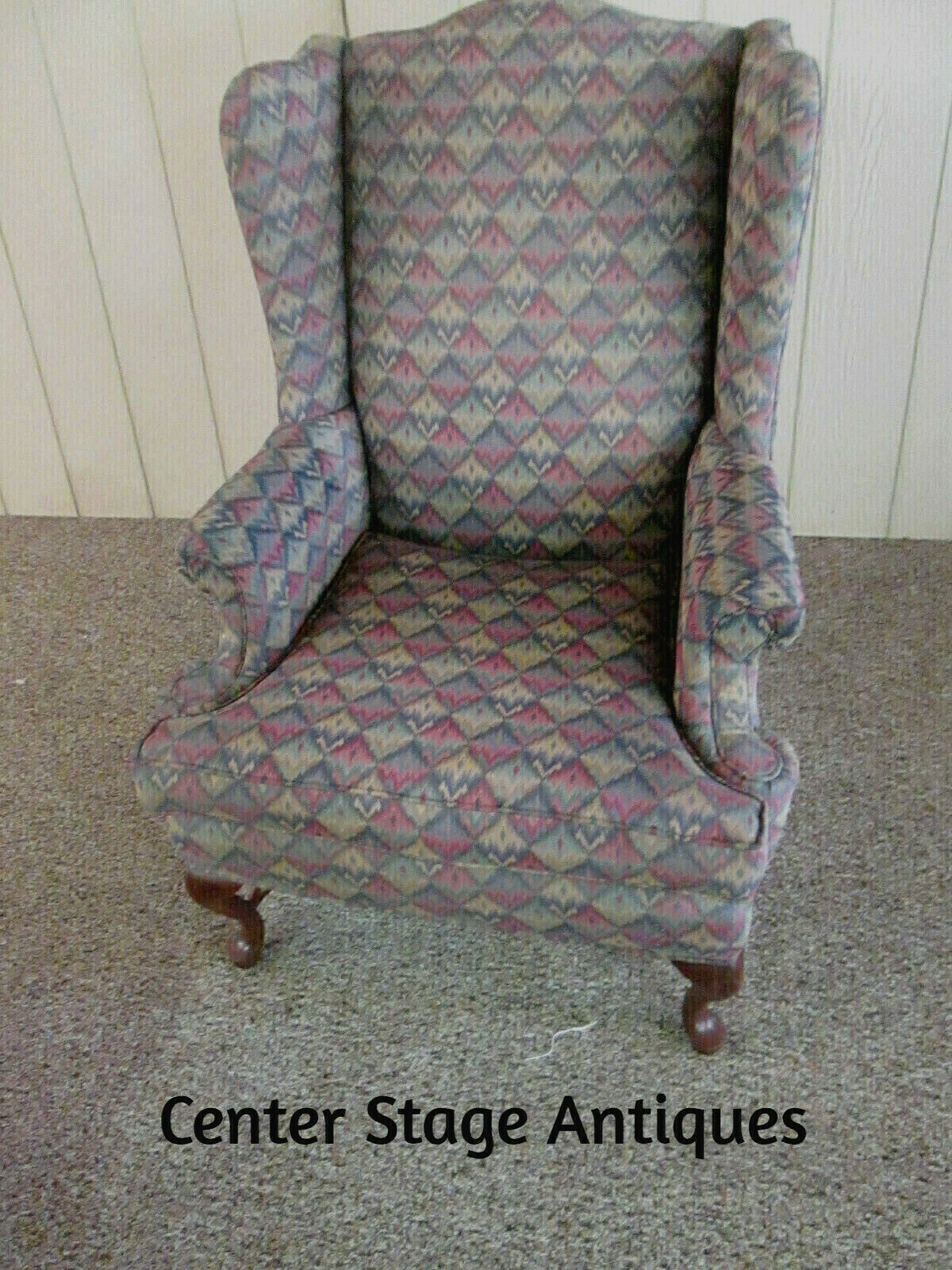 58308  Ethan Allen Queen Anne Wing Chair