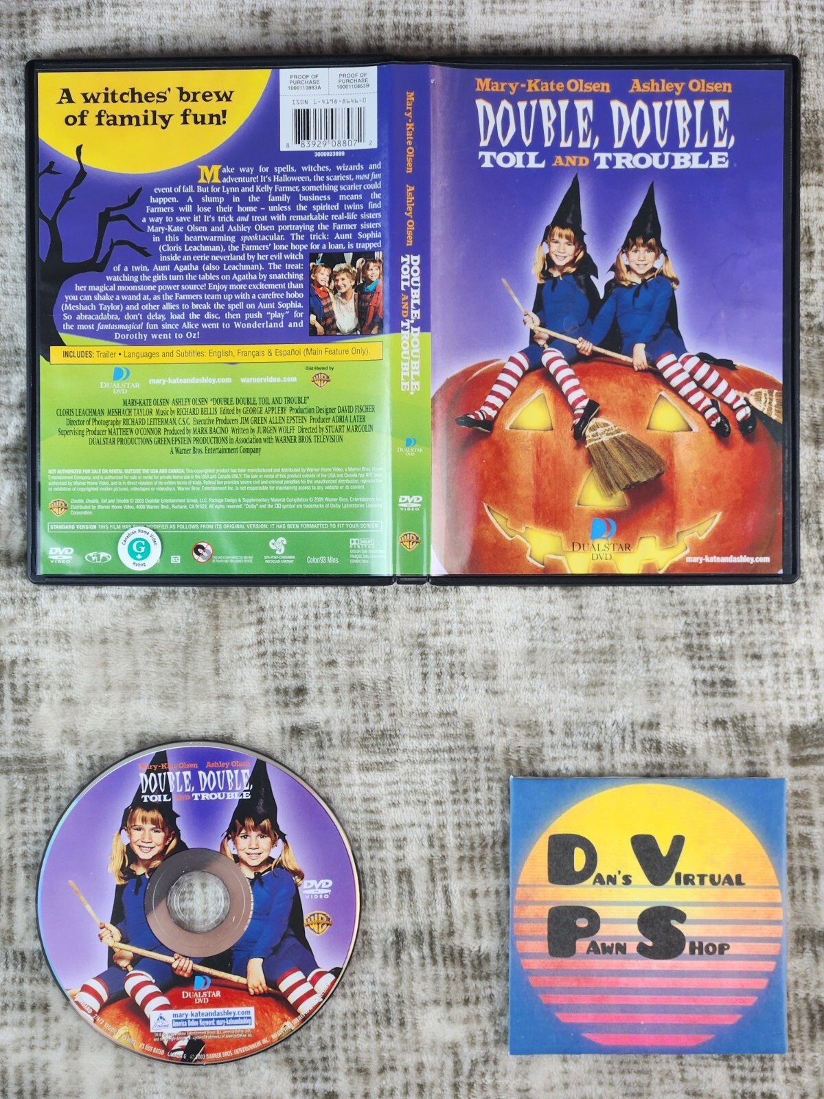Double Double Toil and Trouble DVD Mary Kate Ashely Olsen