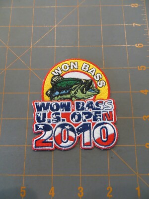 Mint Western Outdoor News WON Bass 2010 US Open Patch - 3 x 3 1/2 inch