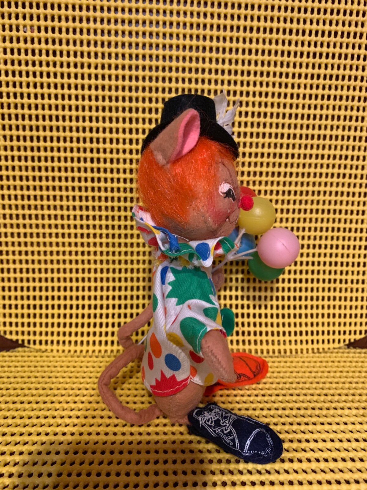 Annalee Vintage CIRCUS CLOWN with BALLOONS 7” 1997 excellent