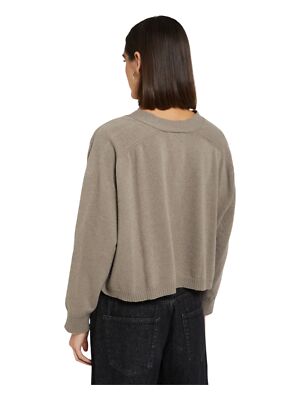 Pre-owned Ottod'ame Woman Cardigan Manica Lunga Light Beige 18798