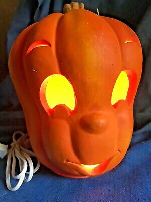 Vintage Trendmaster CASPER GHOST Halloween Pumpkin JOL LIGHT UP Foam Blow Mold
