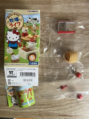 Re-Ment Rare Sanrio Hello Kitty farm life animal#3 Picking Apple ! Please Read!!