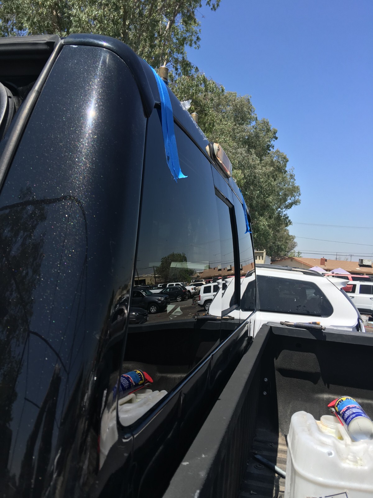 Fits 2005-2023 Nissan Frontier Pickup Back Glass Manual Slider Window + GLUE