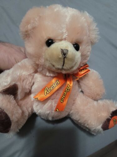 Reeses Plush Teddy Bear 7in Galerie Tan Super Soft Stuffed Col...