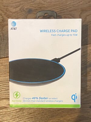 AT&T Fast Charge 15W Wireless Charging Pad - New