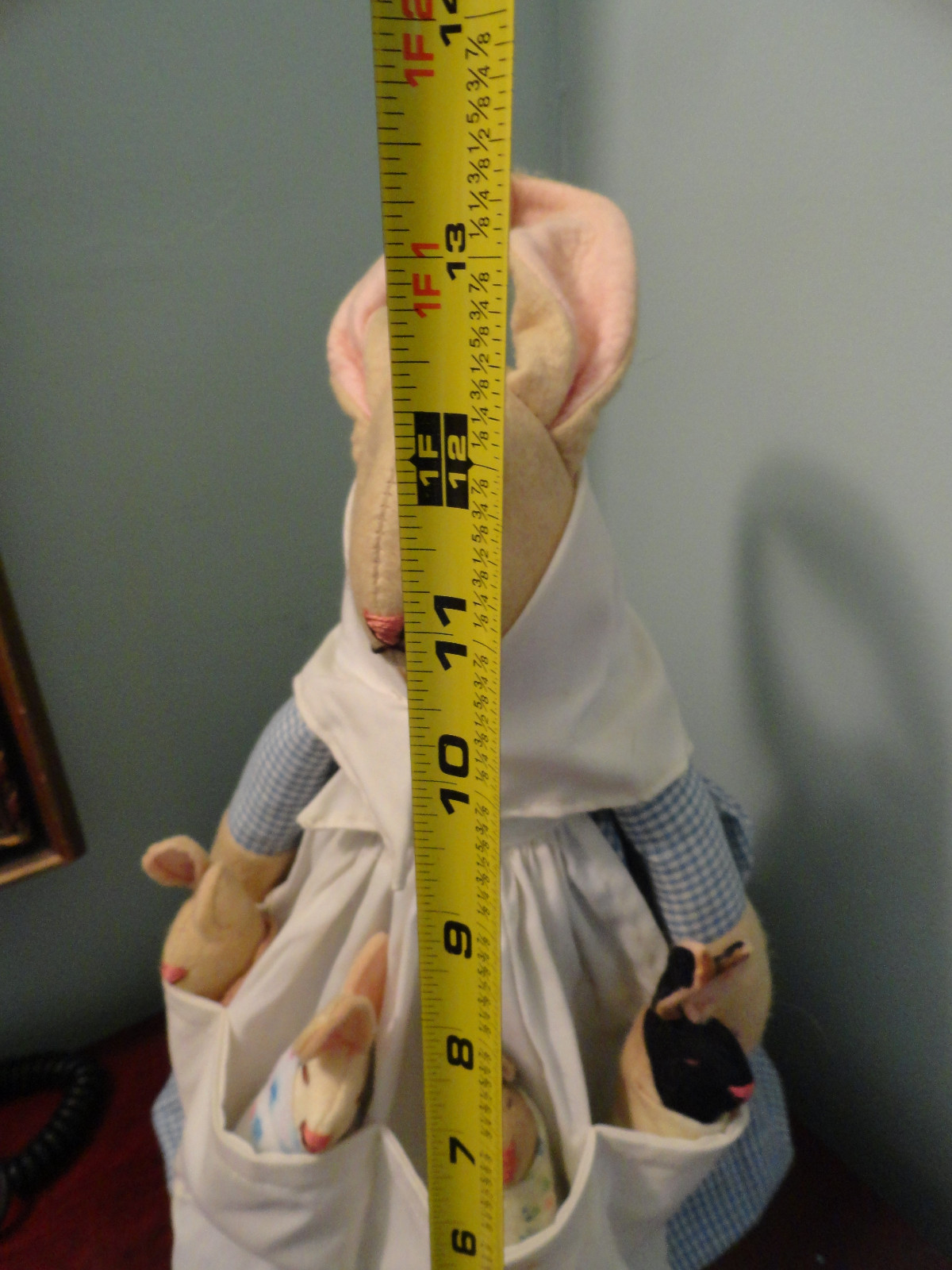 Handmade Homemade RABBIT Bunny Girl stuffed doll 14