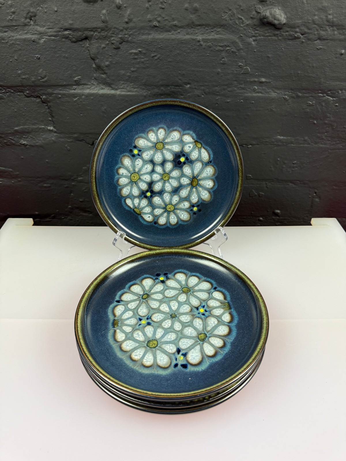 Denby Bokhara / Kismet Salad Plates 8.25″ Wide Last Set of 4 Available