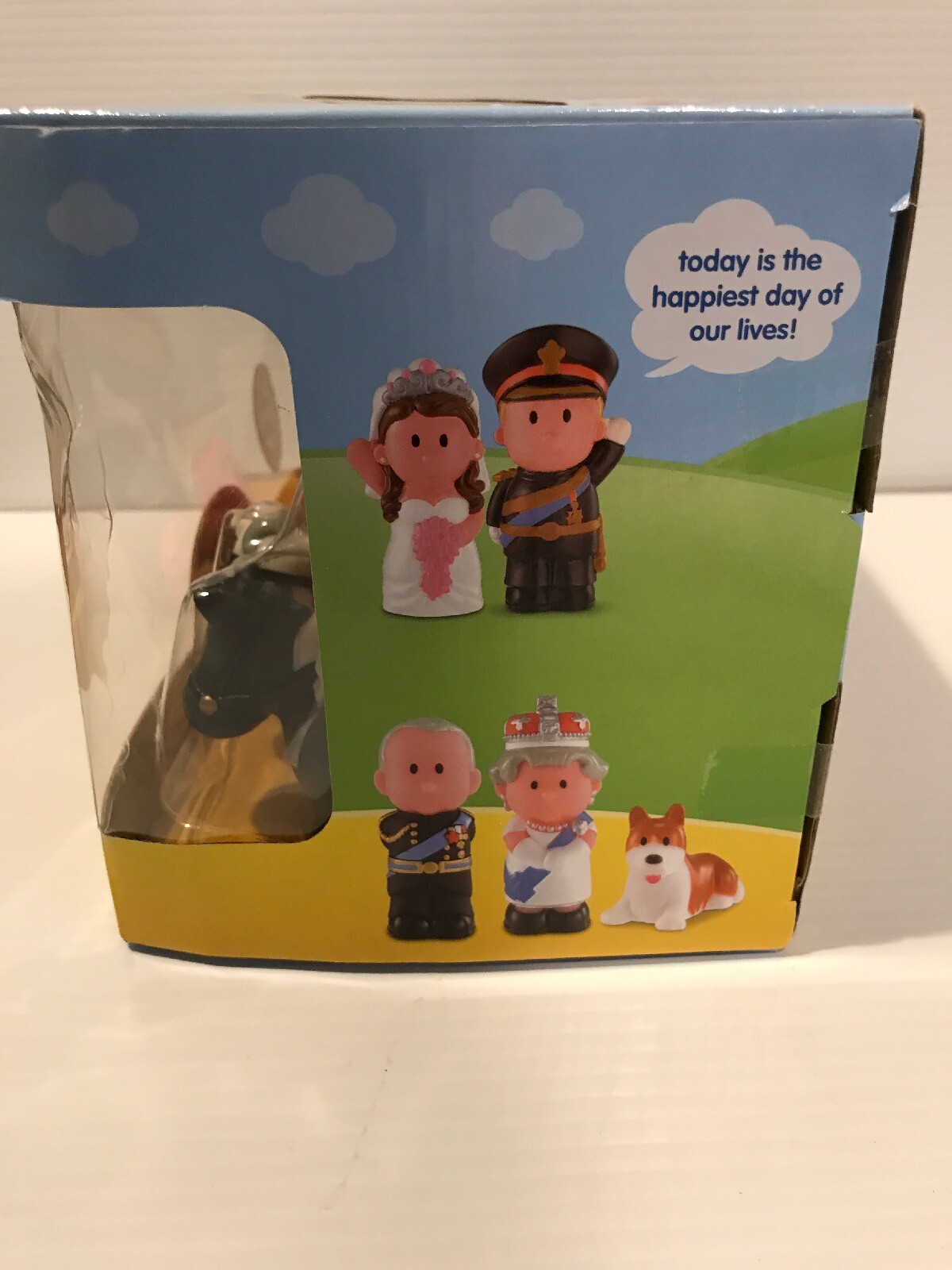 HAPPYLAND PLAY SET RARE ROYAL WEDDING KATE WILL HORSE CARRIAGE CORGI  1991