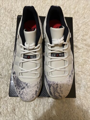 Nike Air Jordan 11 XI Low Snakeskin Light Bone 2018 Men's Nike Air Jordan 11 XI Low Snakeskin Light Bone 2018 Men's