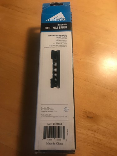 Mizerak Hardwood Pool Table Brush. NEW