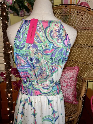 Pre-owned Lilly Pulitzer Tiera Maxi Dress Best Kept Secret ? Size M No Sash In Multicolor