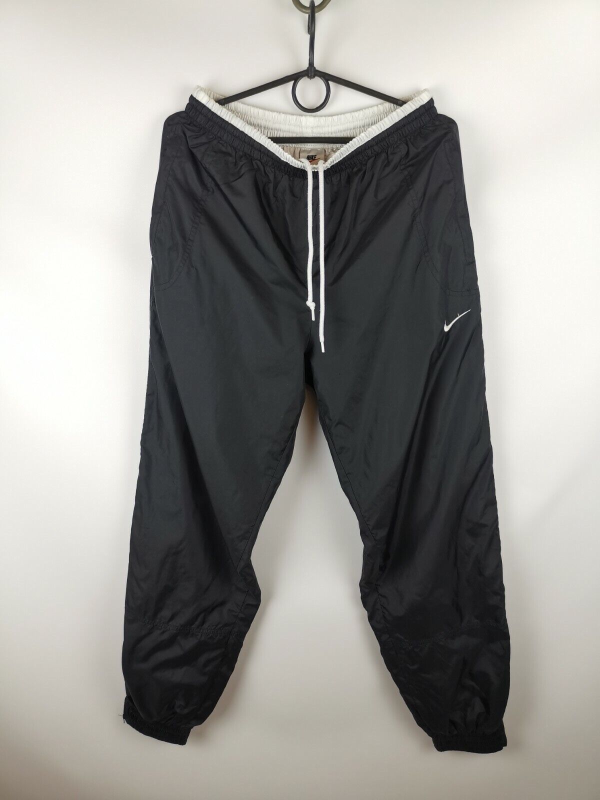 Nike vintage 90s black white swoosh track pants | eBay Nike vintage 90s black white swoosh track pants | eBay