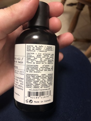 RARE New Le Labo Limette 37 Massage and Body Bath Oil (120 ml or 4 fl. oz.)