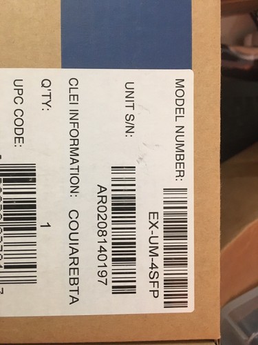 Juniper EX-UM-4SFP Interface Uplink