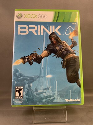 Brink (Microsoft Xbox 360, 2011) Complete w/ Manual TESTED CIB Case Boken