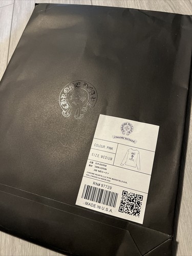 CHROME HEARTS CHROME HEARTS MATTY BOY VANITY AFFAIR LONG SLEEVE PINK SIZE MEDIUM