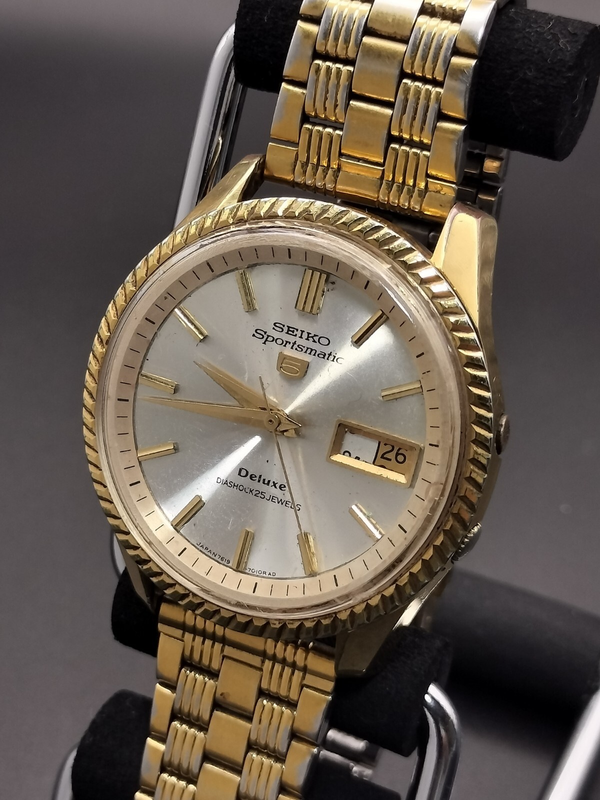 SEIKO 5 腕時計 7619-7040 sportsmatic deluxe Vintage Seiko Sportsmatic Deluxe 7619-7040 Automatic 1966