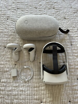 Meta Oculus Quest 2 128GB VR Headset - With Elite Strap And Case - White