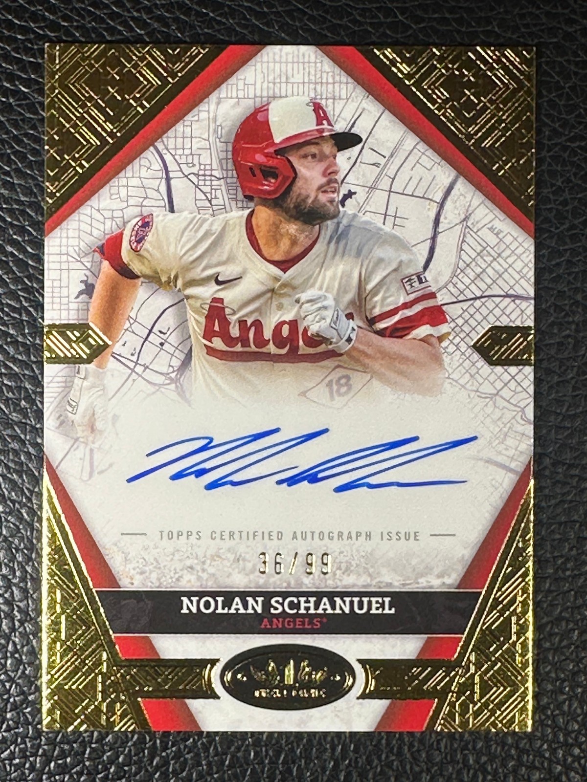 2025 Topps Tier One City Connect Nolan Schanuel 36/99 Auto Autograph