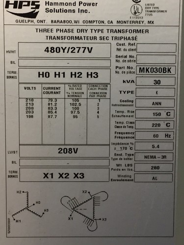 Electrical Box, Transformer, Hammond Power Solutions