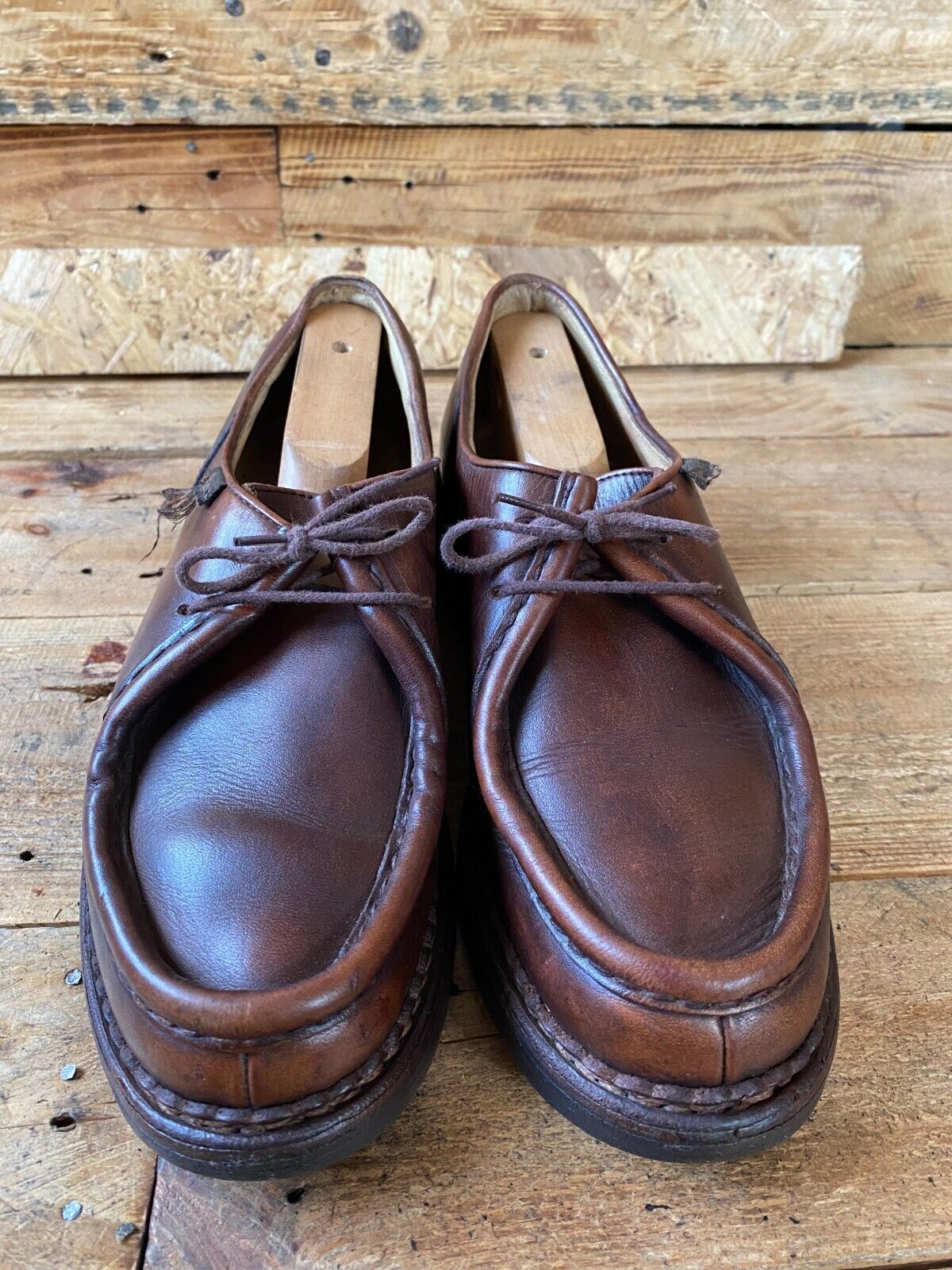 Paraboot michael brown derby casual leather shoes sz uk 6 Paraboot michael brown derby casual leather shoes sz uk 6