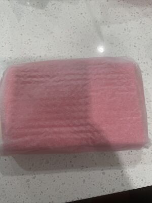 Valentino red Pouch studded texture Clutch toiletry makeup Case Coin Purse
