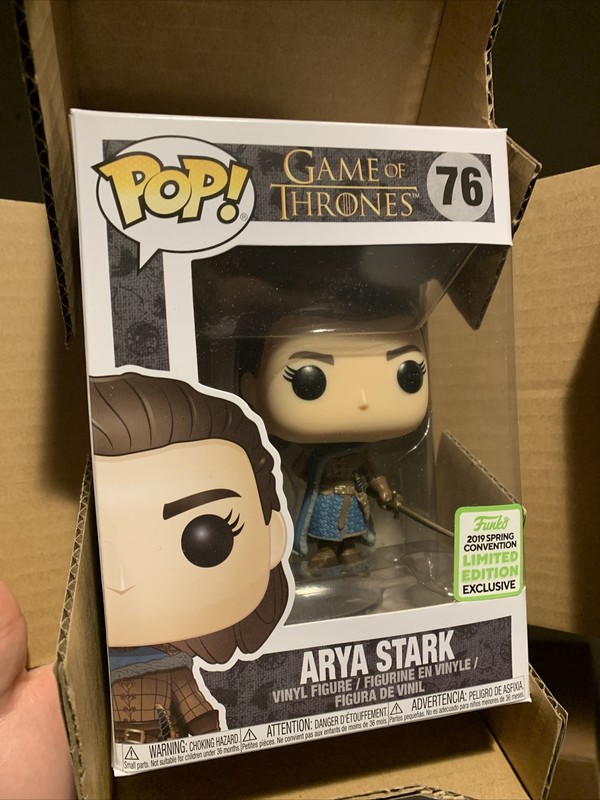 arya stark funko pop eccc boxlunch