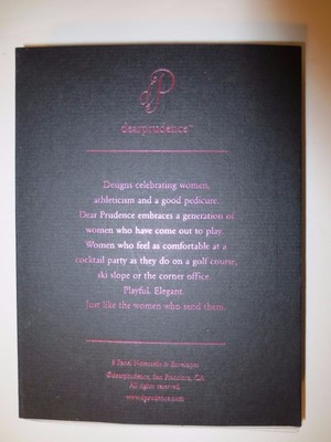 dearprudence CELEBRATING WOMEN PLAYING GOLF Panel Note Cards & Envelopes