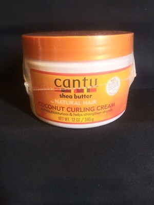 CANTU SHEA BUTTER FOR NATURAL HAIR COCONUT CURLING CREAM 12OZ/340G