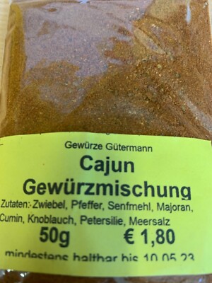 Cajun Gewürzmischung aus den USA 50g -OHNE ZUSATZSTOFFE- Gewürze Gütermann