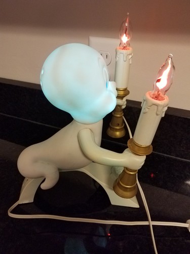 Vintage Trendmasters Candelabra Casper  Friendly Ghost Light 1996 Halloween