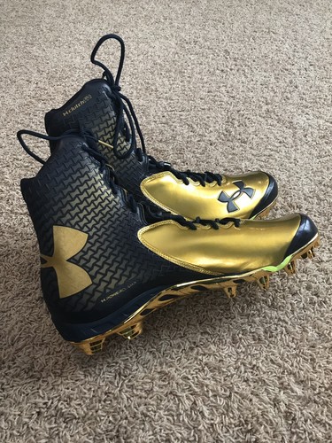 Notre Dame Irish Football Under Armour Team Issued 2014 Cleats New Size 13.5 ND