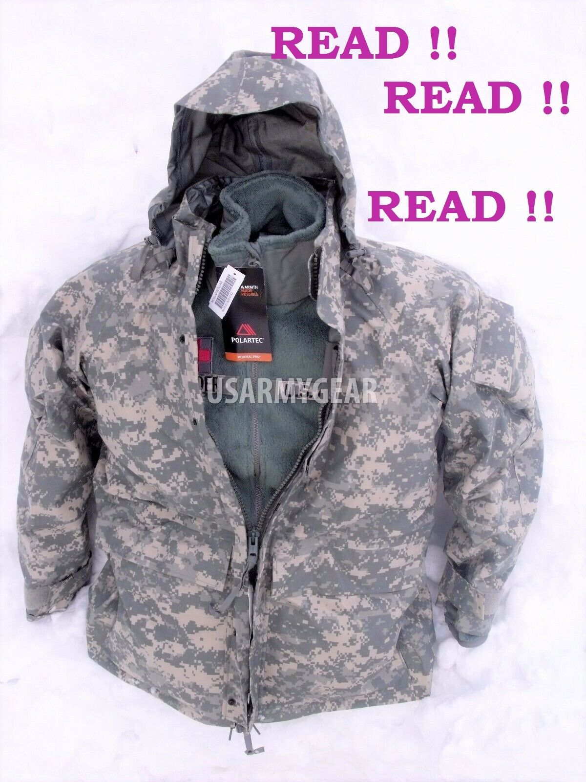 US Army GEN 2 EWCWS Goretex Cold Weather Waterproof Acu US Army GEN 2 EWCWS Goretex Cold Weather Waterproof Acu