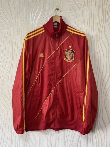 SPAIN 2012 2013 FOOTBALL SOCCER ANHEM JACKET ADIDAS W38136 SPAIN 2012 2013 FOOTBALL SOCCER ANHEM JACKET ADIDAS W38136