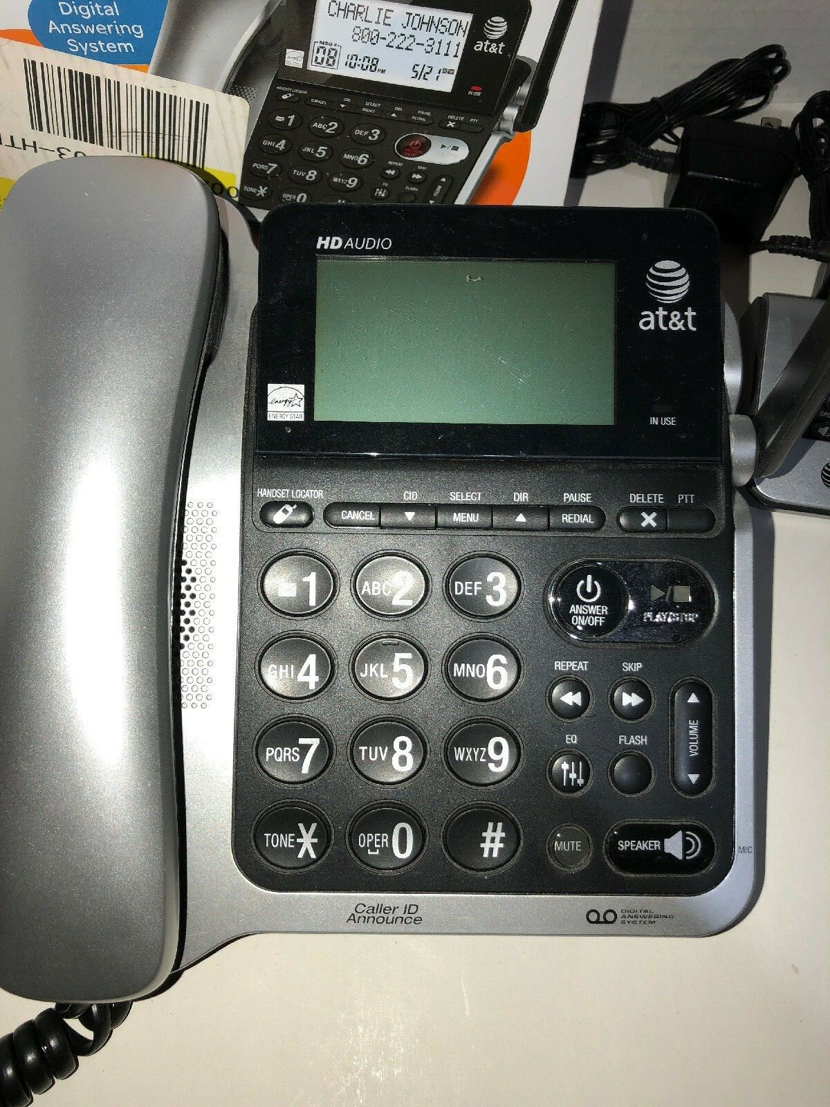 AT&T CL84202 DECT 6.0 Expandable Phone System w/ Digital Answering System