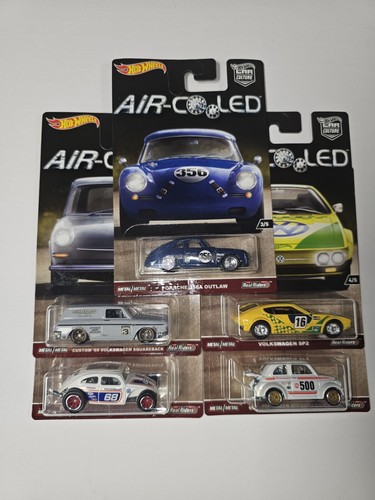 Air-cooled Vw Volkswagen Porsche Fiat 500d Etc Lot Of 5 Cars